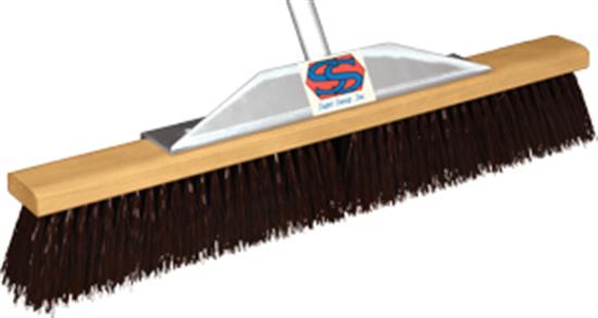 Picture of 24" MAROON POLY SWEEPER BROOM