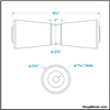 Picture of 10" TPR HD KEEL ROLLER