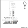 Picture of 3/8" X 3-3/4" EYE BOLT W/ RING