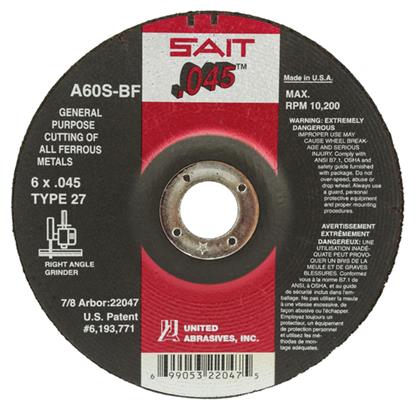 Picture of 6X.045X7/8 CUTTING DISC TYP27