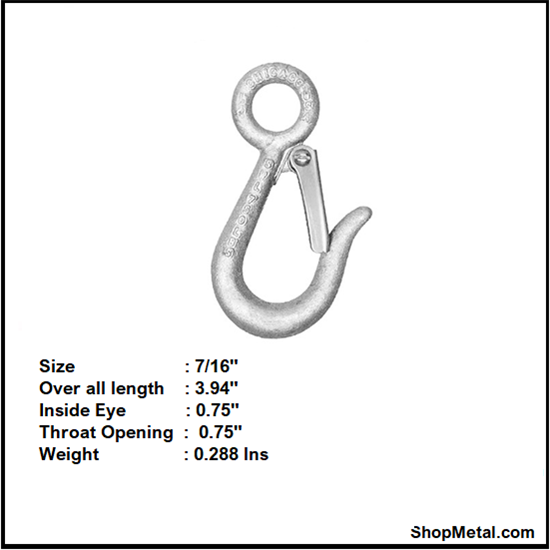 Picture of 7/16" SNAP HOOK USA