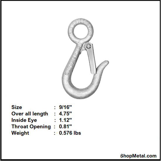 Picture of 9/16" SNAP HOOK USA
