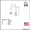 Picture of 3/8" FORGED WIRE ROPE CLIP DOM