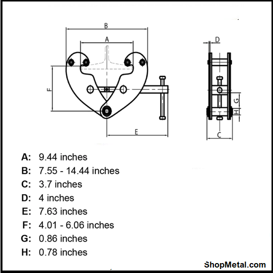 Picture of 1 TON BEAM CLAMP