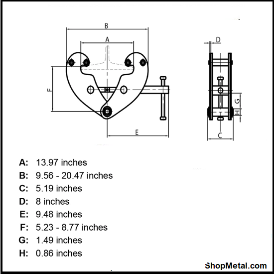 Picture of 3 TON BEAM CLAMP