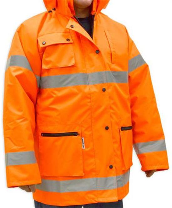 Picture of 2XL HI-VIZ ORANGE RAIN JACKET