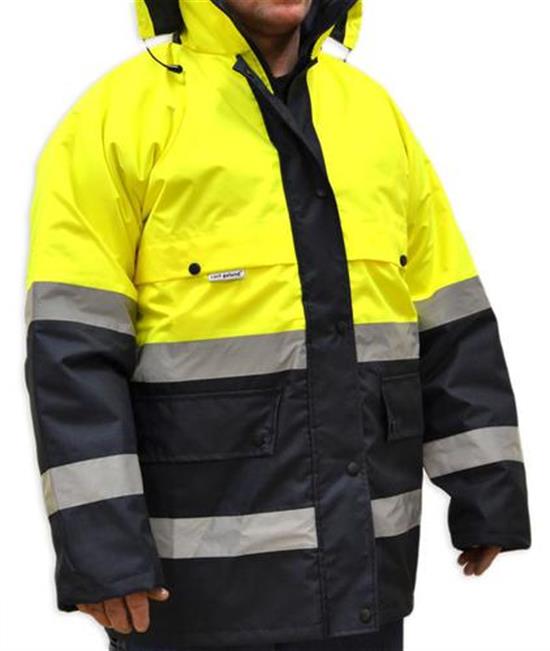 Picture of 2XL HI-VIZ YELLOW/BLUE JACKET