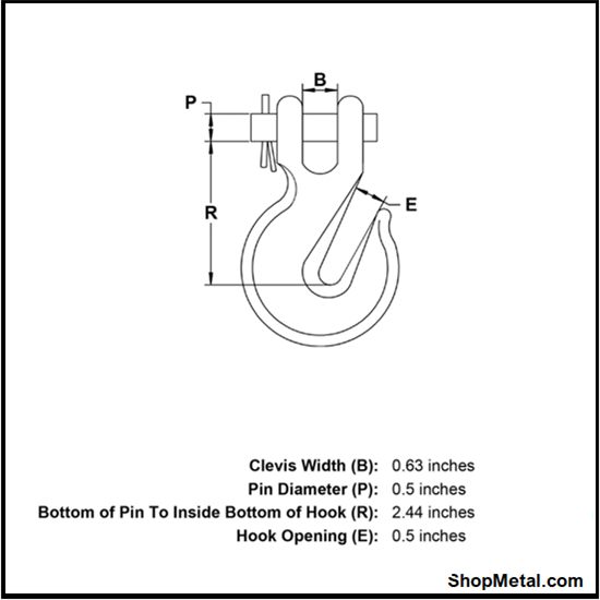 Picture of 3/8" GRADE 80 ALLOY GRAB HOOK