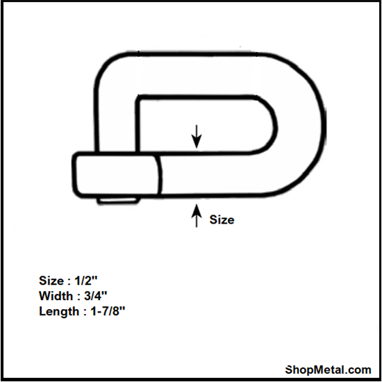 Picture of 1/2" COLD SHUT ZINC PLATED