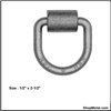 Picture of 1/2"X2-1/2" STD D-RING W/A CLP