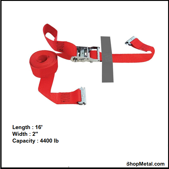 Picture of 2"X16' E-TRACK RATCHET STRAP