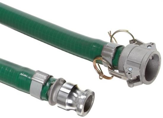 Picture of 4"X20' GREEN SUCTION HOSE W/ C&E ENDS