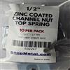 Picture of 1/2" CHANNEL NUT TOP SPRING 10 PACK