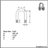 Picture of 5/16" FORGED WIRE ROPE CLP IMP