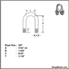 Picture of 3/8" FORGED WIRE ROPE CLIP IMP