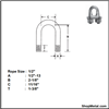 Picture of 1/2" FORGED WIRE ROPE CLIP IMP