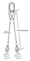 Picture of 3/8"X6' CABLE SLING W/DBL HOOK