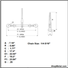 Picture of 1/4"-5/16" RATCHET LOAD BINDER