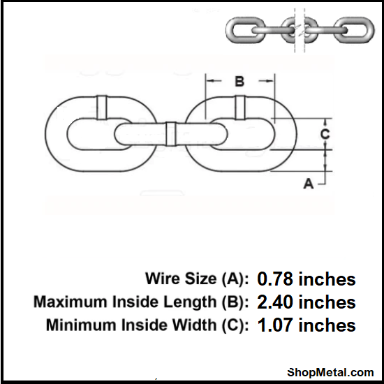 Picture of 3/4" G30 CHAIN HDG FOOT