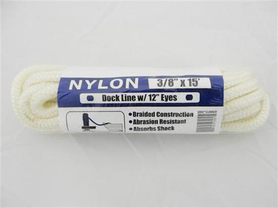 Picture of 1/4x15 NYLON DOCK LINE W/ EYE