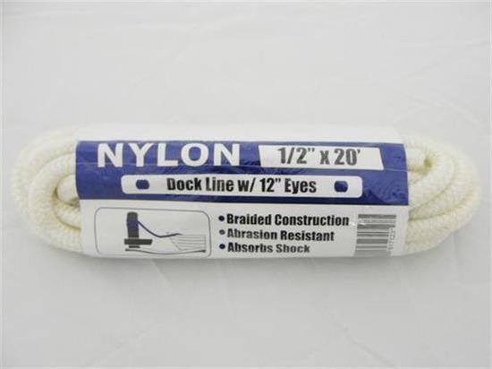 Picture of 3/8x20 NYLON DOCK LINE W/ EYE