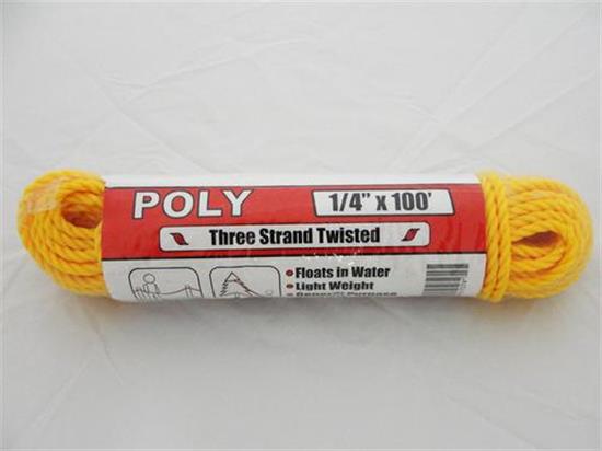 Picture of 1/4x100 Y-POLY 3-STRAND ROPE