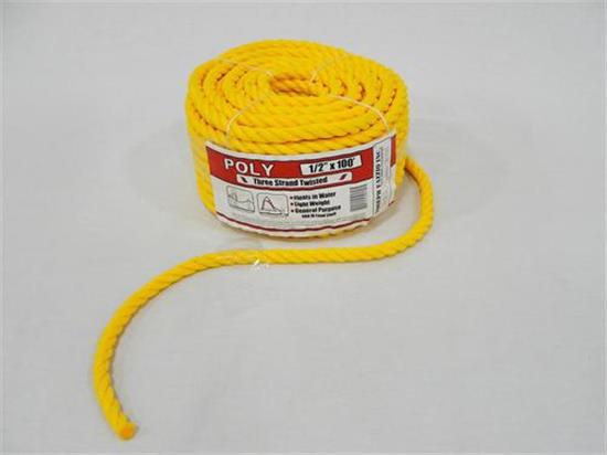 Picture of 1/2x100 Y-POLY 3-STRAND ROPE