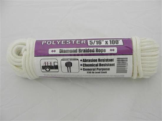 Picture of 5/16x100 POLYES DIA BRAID ROPE