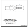 Picture of 5/16"-18 X 5/8" LIFT EYE BOLT