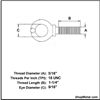 Picture of 5/16"-18 X 1-1/4" LIFT EYE BT