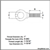 Picture of 1"-8 X 1-15/16" LIFT EYE BOLT