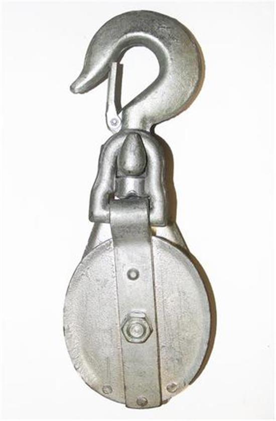 Picture of 8" PULLEY BLOCK SWIVL HOOK HDG