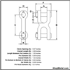 Picture of 1/4" TWIN CLEVIS LINK ZP