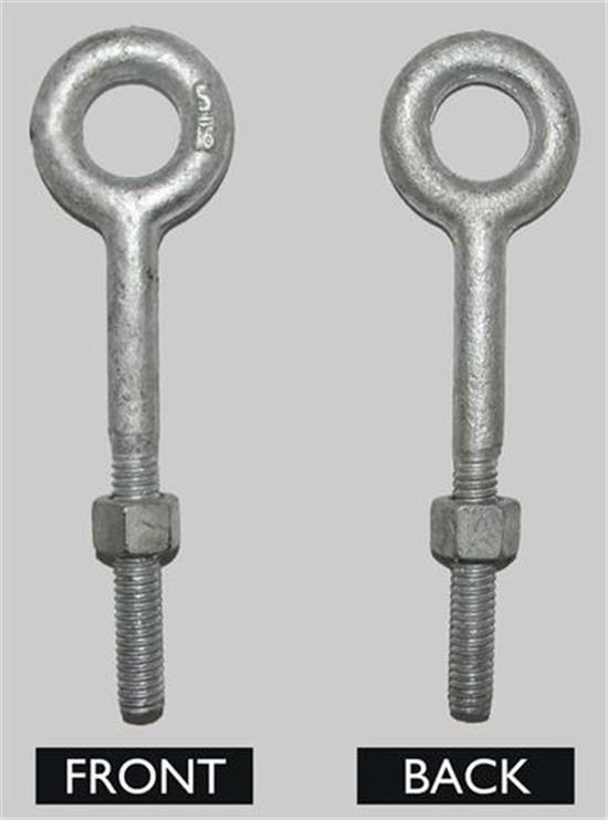 Picture of 5/16" X 3" EYE BOLT W/ NUT HDG