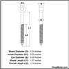 Picture of 1/4" X 1.5" EYE LAG SCREW HDG