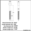 Picture of 5/16" X 2-1/4" EYE LAG SCR HDG