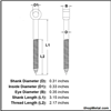 Picture of 5/16" X 3" EYE LAG SCREW HDG