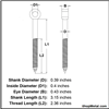 Picture of 3/8" X 3" EYE LAG SCREW HDG