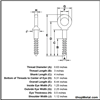 Picture of 5/8" X 4" EYE LAG SCREW HDG