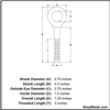 Picture of 3/4" X 4.5" EYE LAG SCREW HDG