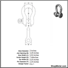 Picture of 2" SCREW PIN SHACKLE HDG