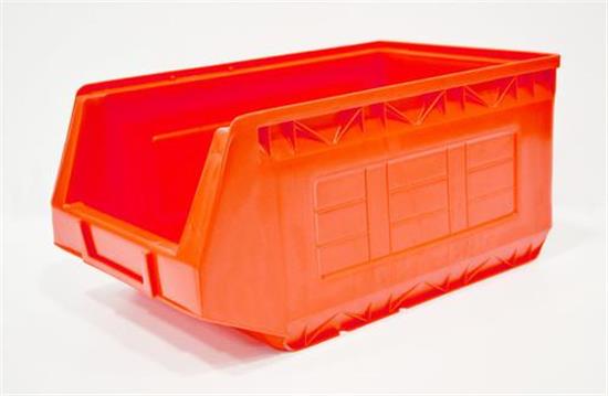 Picture of 13"X8"X6.5" RED STACK BIN