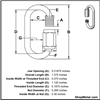 Picture of 1/8" 316 SS LONG QUICK LINK