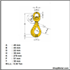 Picture of 5.3T LOCKING SWIVEL HOOK YELLO