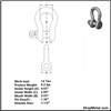 Picture of 1-1/4" SCREW PIN SHACKLE CM