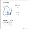 Picture of 1" BOLT MIDLAND SHACKLE CM