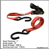 Picture of 1" X 16' RATCHET STRAP RED