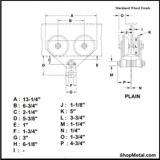 Picture of 1 TON ADJ BEAM TROLLEY