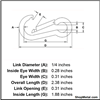 Picture of 1/4" 316 SS LOCK SPRING CLIP