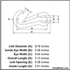 Picture of 5/16" 316 SS LOCK SPRING CLIP